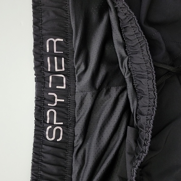 SPYDER Men's Black White Stripes Swim Trunks Board Short  Quick Dry Size XXL - Picture 9 of 16